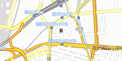 Stadtplan Umeda